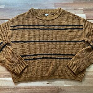 Brown Striped Sweater